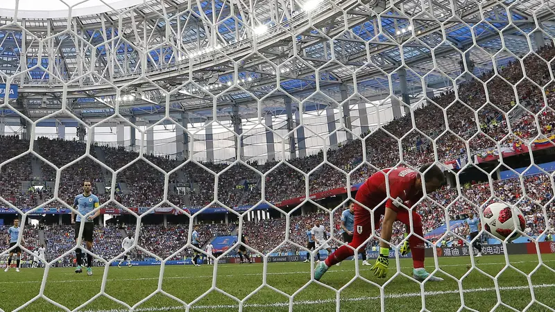 FOTO: Singkirkan Uruguay, Prancis Melangkah ke Semifinal