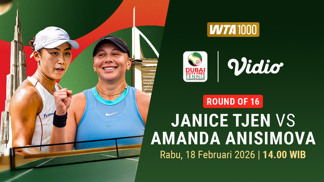 Pertandingan Tennis WTA 1000 Janice Tjen vs Amanda Anisimova