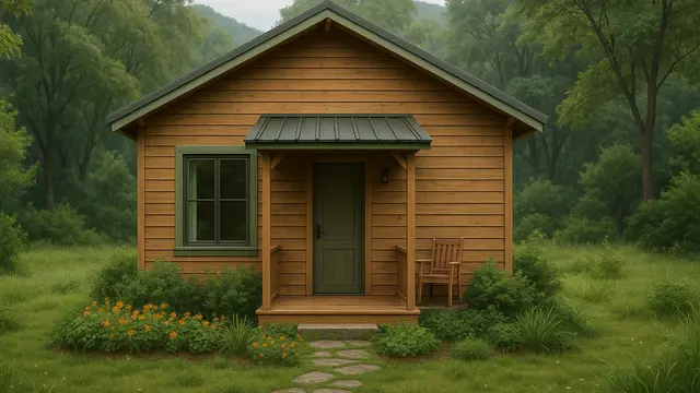 8 Gambar Rumah Minimalis 5x7 Meter di Desa dengan Taman, Kecil tapi Adem