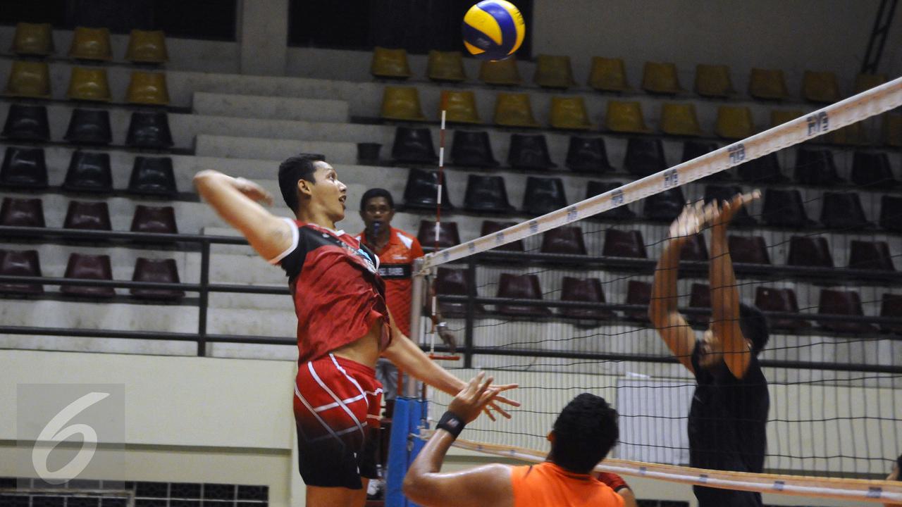 20160127-Jelang Proliga 2016, Tim Putra Palembang Bank Sumsel Babel Latihan di Sentul-Bogor