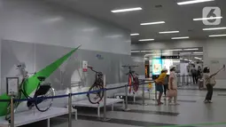 Deretan sepeda yang dipamerkan dalam MRT Bike Showcase di stasiun MRT Bundaran HI, Jakarta (29/03/2022). Pameran yang diikuti pembuat dan para komunitas sepeda di Jabodetabek. (Liputan6.com/HO/Drma)