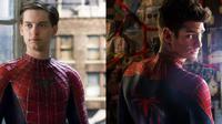 Tobey Maguire dan Andrew Garfield sebagai Spider-Man di film superhero Marvel. (Sumber kolase: Sony Pictures)