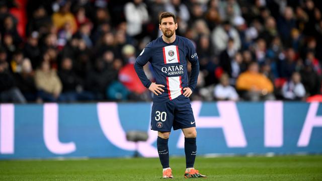 Foto: Frustrasinya Lionel Messi saat PSG Dipecundangi Stade Rennes di Liga Prancis