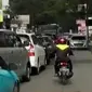 Kemacetan terjadi di beberapa titik di kawasan wisata Lembang. (Liputan 6 SCTV)