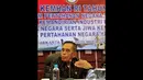 Ryamizard menjelaskan untuk membangun pertahanan yang kuat memerlukan Alutsista yang canggih dan modern, Jakarta, Rabu (17/12/2014). (Liputan6.com/Johan Tallo)