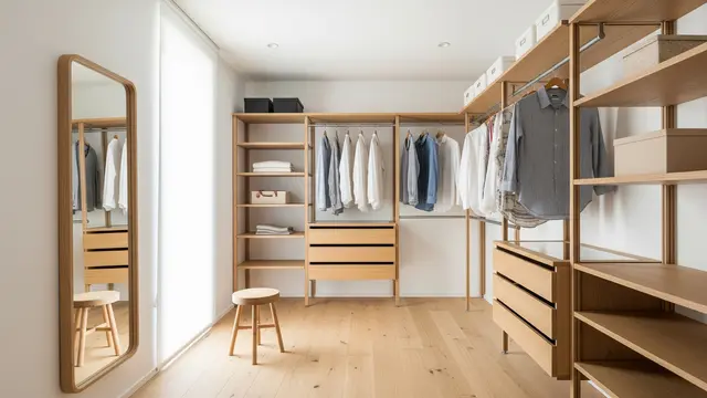 Tips Mendesain Walk-In Closet di Ruangan Minimalis/ Ilustrasi AI