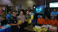 Tim Gabungan gagalkan penyelundupan shabu di perbatasan. (Nanda Perdana Putra/Liputan6.com)