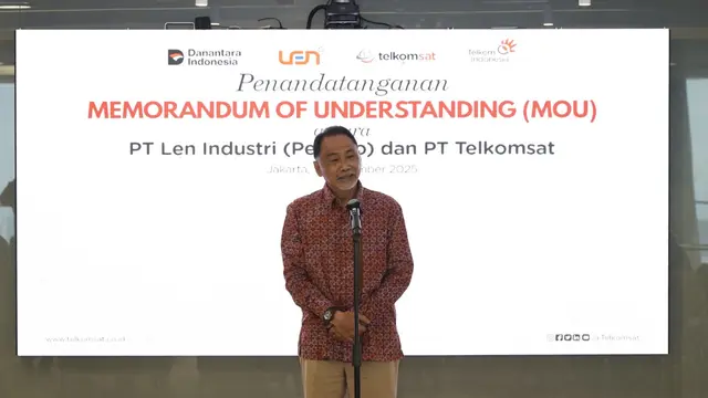 Telkomsat dan PT Len Industri Tandatangani MoU untuk Perkuat Sistem Pertahanan Berbasis Satelit