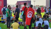 Satu hari menjelang pembukaan Piala Dunia 2022 Qatar, para suporter dari berbagai negara mulai memadati Fan Festival yang digelar di Al Bidda Park, Doha, Sabtu (19/11/2022) waktu setempat. Pada hari pertama dibukanya Fan Festival tersebut, berbagai aktivitas dilakukan para suporter yang begitu antusias menyambut pembukaan Piala Dunia 2022 Qatar yang akan dilakukan Minggu, 20 November 2022. (Dok. SCM)