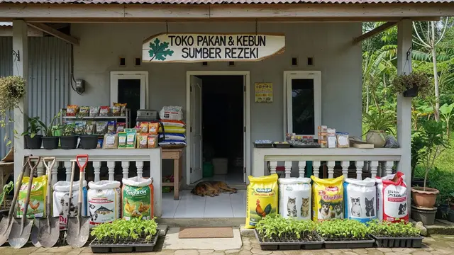 Ide Usaha Pakan Ternak dan Perlengkapan Kebun di Depan Rumah
