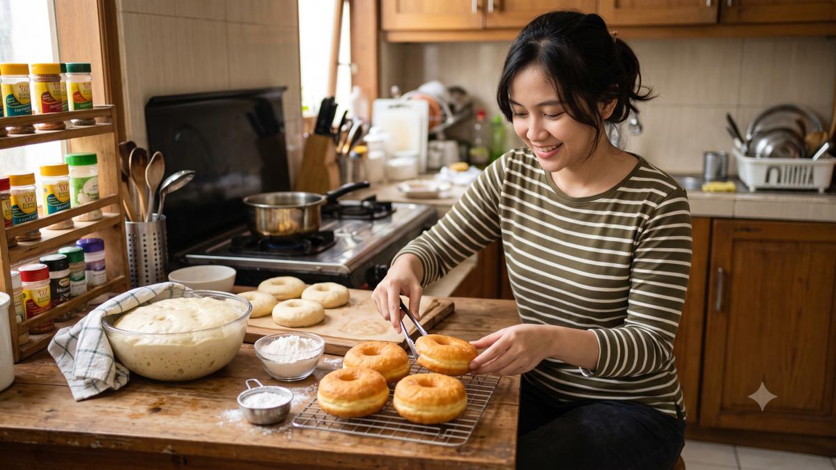 6 Tips Membuat Donat Rumahan Mengembang Sempurna Meski Tanpa Ulen Lama, Anti Pegal