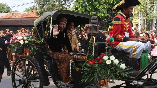 6 Beda Penampilan Selvi Ananda, Kahiyang Ayu dan Erina Gudono Naik Kereta Kencana Saat Menikah