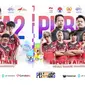 Timnas Esports Indonesia nomor DOTA2 (kiri) dan nomor PUBG Mobile (kanan) yang berlaga di Asian Games ke-19 Hangzhou, China. (Doc: Instagram PB ESI)
