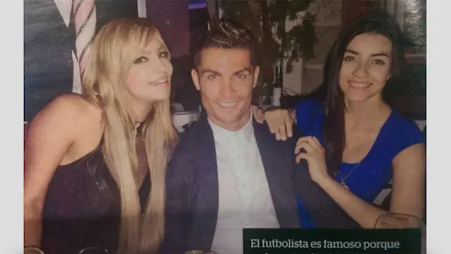 Ronaldo dan Nataly Rincon (kiri)