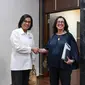 Menteri Keuangan Sri Mulyani bertemu dengan Vice President East Asia &amp; Pacific Worldbank&nbsp;Manuela V. Ferro. (Foto: akun Instagram Sri Mulyani @smindrawati)