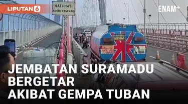 Getaran Gempa Tuban Bikin Jembatan Suramadu Bergoyang