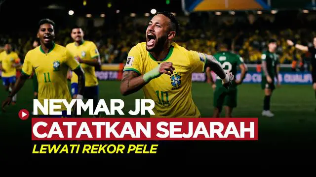 Berita video, setelah cetak brace di kualifikasi Piala Dunia 2026, Neymar lampau rekor Pele jadi pencetak gol terbanyak sepanjang sejarah Brasil.