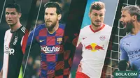 Pemain Cristiano Ronaldo, Lionel Messi, Timo Werner, Sergio Aguero (Bola.com/Adreanus Titus)