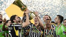 Juventus pun menahbiskan sebagai tim paling banyak menjuarai ajang Coppa Italia. (Filippo MONTEFORTE/AFP)
