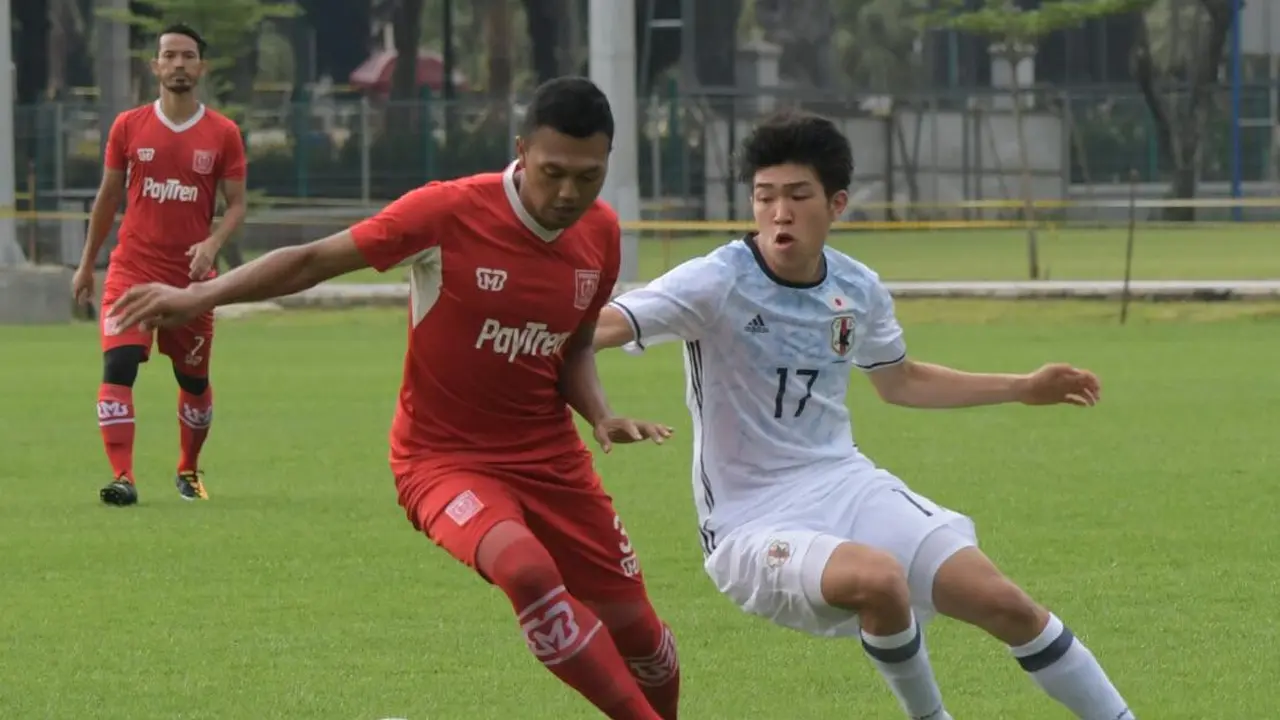 Tim Liga 2 Persika Karawang FC lawan Tim Nasional Jepang U-19