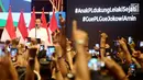 Capres petahana Jokowi memberikan sambutan pada acara Deklarasi Alumni Pangudi Luhur (PL) di SCBD, Jakarta, Rabu (6/2). Ratusan alumni PL hadiri dukungan untuk Jokowi-Ma'ruf Amin. (Liputan6.com/HO/Jo)