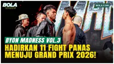 Byon Madness 3 digelar di Studio 6 Emtek City, Sabtu (28/2/2026) dengan 11 pertarungan. Ajang ini jadi pembuka musim dan jalur naik ranking menuju Grand Prix 2026 pada Desember, melibatkan lebih dari 10 negara.