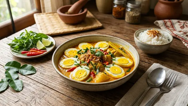Resep Telur Rebus Bumbu Santan/AI Generated