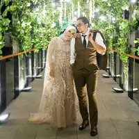 Gaun pernikahan Laudya Cynthia Bella. (Image: laudya_cynthiabella_story/instagram)