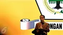 Presiden Joko Widodo (Jokowi) menyampaikan sambutan pada pembukaan Munaslub Partai Golkar di Nusa Dua Convention Center, Bali, Sabtu (14/5). Pemilihan Ketua Umum dan Munaslub Golkar dilaksanakan pada 14-16 di Pulau Dewata (Liputan6.com/Johan Tallo)