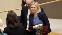 Magdalena Andersson, PM Baru Swedia. (AP)