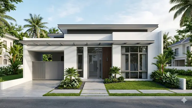 Kombinasi Warna Cat Rumah Bagian Luar yang Elegan dan Mewah. Gemini