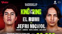 Nonton streaming Superstar Knockout Vol. 3 di Vidio. Jangan ketinggalan pertarungan tinju selebriti terbesar di Indonesia, Superstar Knockout Vol. 3 akan berlangsung pada Sabtu, 9 Agustus 2025. Saksikan pay-per-view hanya di Vidio. (sum. doc. vidio.com)