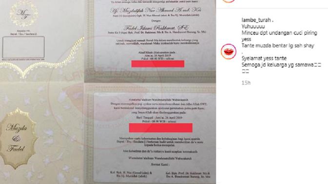 [Foto: Instagram Lambe Turah]