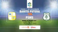 Live Streaming Barito Putera Vs PSMS Medan di Liga 1