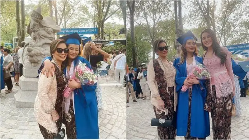 7 Potret Wisuda Zahwa Massaid, Putri Reza Artamevia di New York