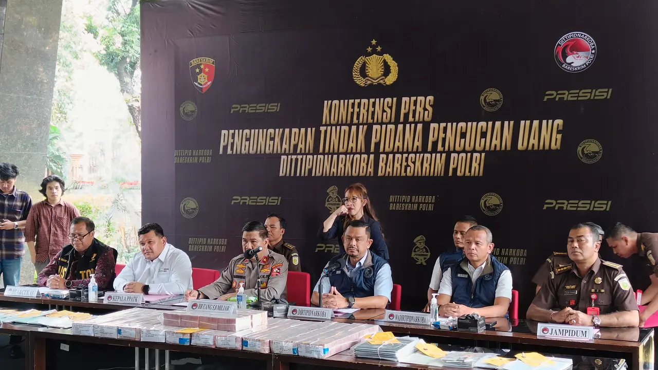 Bareskrim Polri menyita sejumlah aset hasil TPPU dari bandar narkoba.