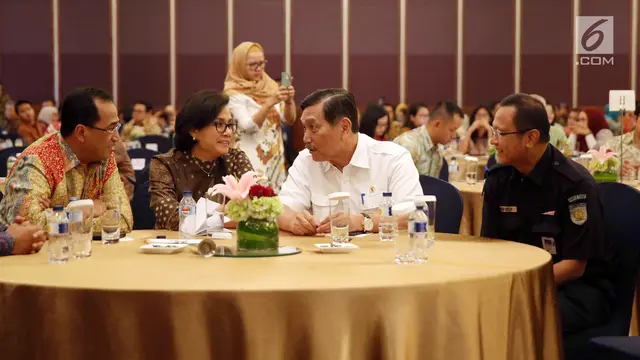 Ketika Tiga Menteri Berswafoto Usai Penandatanganan Kerja Sama Antarbank