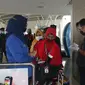 Jemaah umrah berangkat dari Bandara Juanda Surabaya. (Dian Kurniawan/Liputan6.com)