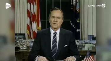 Mantan Presiden AS George HW Bush meninggal.
