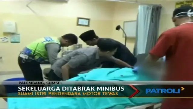 Suami Istri Tewas Ditabrak Minibus di Palembang