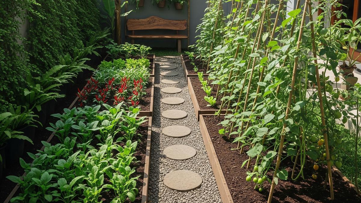 8 Ide Halaman Belakang Rumah Kecil Tapi Cantik untuk Menanam Sayuran Segar