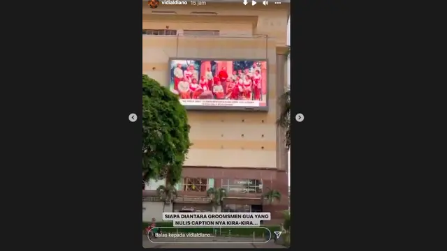 Sehari Sebelum Pernikahan, Vidi Aldiano Dapat Kejutan Kocak dari Groomsmen dan Bridesmaid. (instagram.com/vidialdiano)