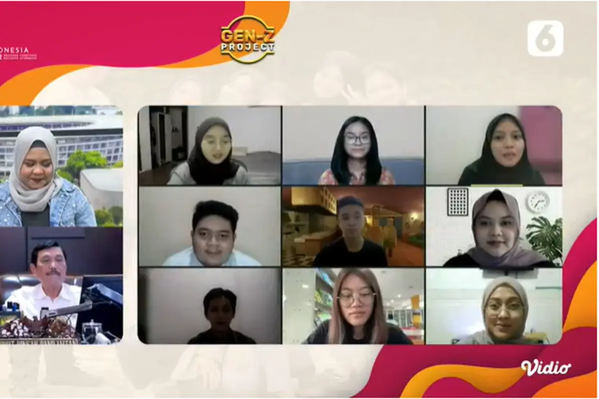 Menteri Koordinator bidang Kemaritiman dan Investasi Luhut Binsar Pandjaitan pada acara Gen Z dan Menko Marvest Luhut Binsar Pandjaitan yang digelar Liputan6.com, Kamis (24/11/2022).