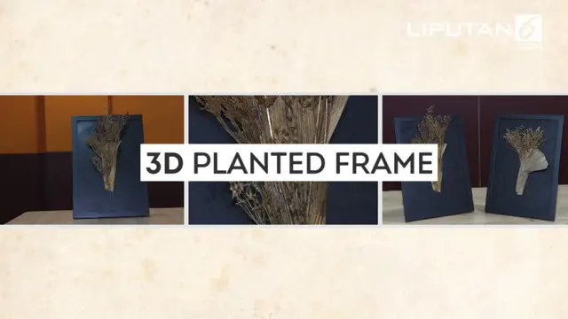 Buat sendiri 3D Planted Frame untuk mempermanis dekorasi meja kerja Anda.