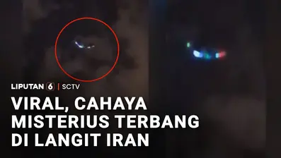 Rekaman video yang memperlihatkan objek bercahaya di langit malam Teheran dan Mashad beredar luas di media sosial Iran.