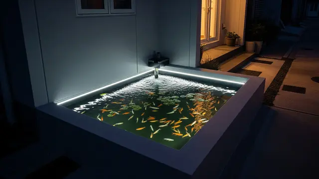 Model Kolam Ikan Sudut Depan Rumah Minimalis