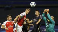 Dinamo Zagreb vs Arsenal (AP Photo/Darko Bandic)