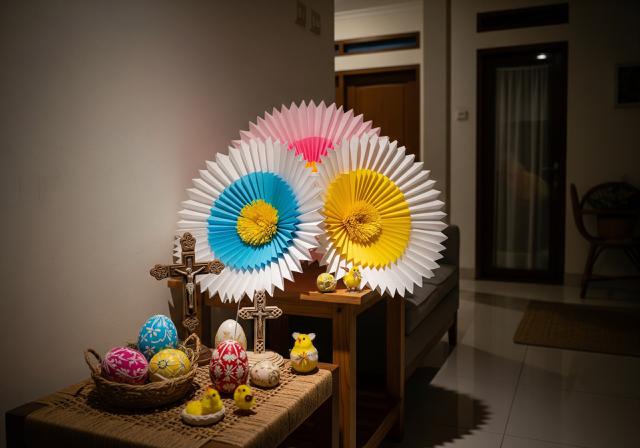 4. Bunga Kertas Akordeon