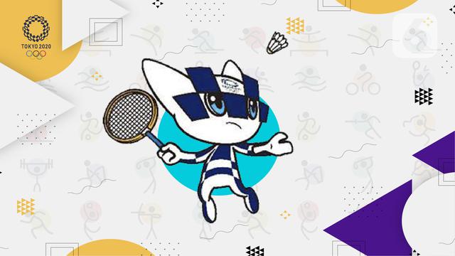 Ilustrasi badminton/bulutangkis Olimpiade Tokyo 2020