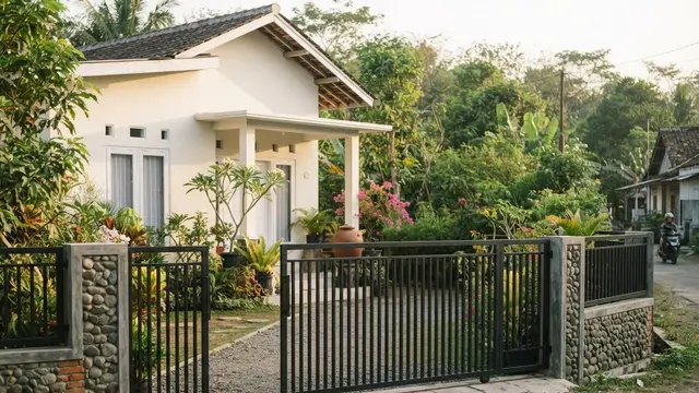 Model Gerbang Rumah Kampung Sederhana Tapi Elegan